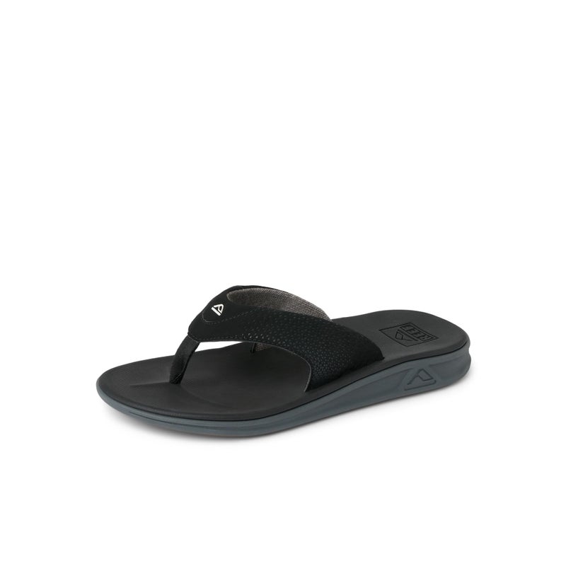 Reef Rover Mens Flip Flop, Supportive & Ultra Soft Footbed, Durable Non Marking Outsole, Black, 15 - Image 1